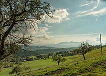 Fantastischer Blick in die Ferne: Auf der Wanderung von Heimenschwand nach Steffisburg gibt es etliche grossartige Aussichtspunkte. (bei Klick vergrösserte Ansicht Bild)